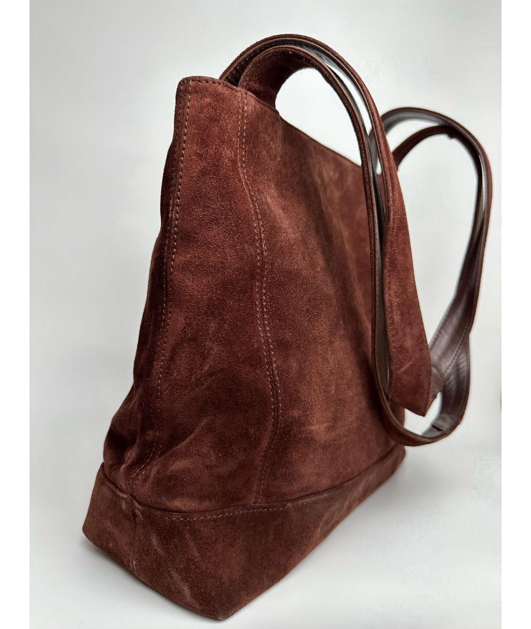 CHANEL Бордовая замшевая сумка через плечо, фото 5