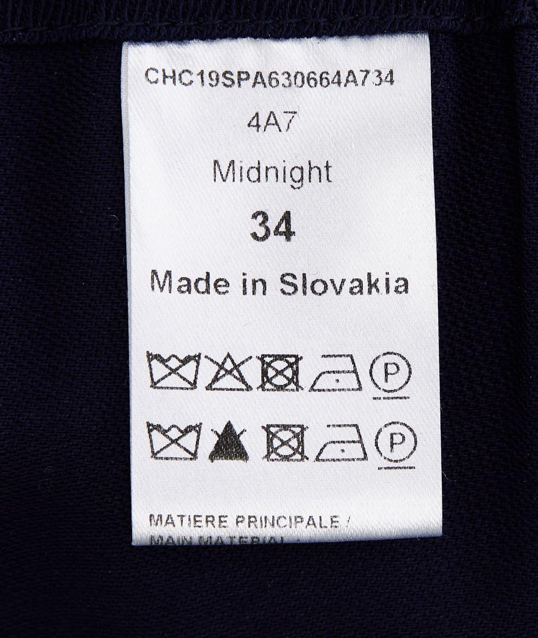 CHLOE Темно-синие ацетатные прямые брюки, фото 4