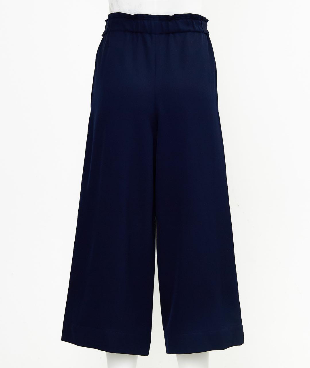 CHLOE Темно-синие ацетатные прямые брюки, фото 2