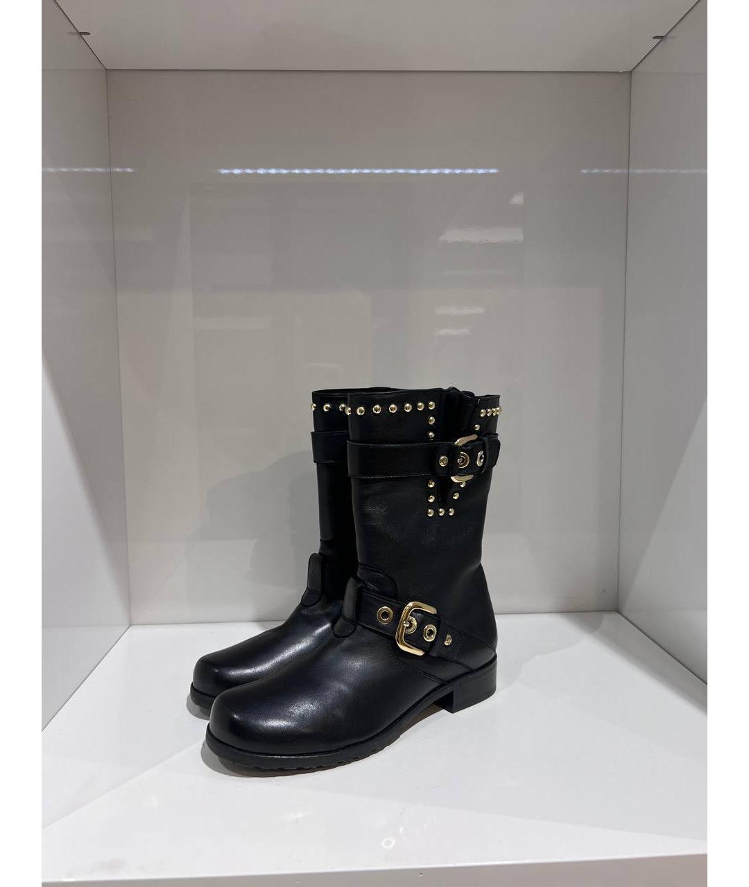 STUART WEITZMAN Черные кожаные ботинки, фото 2
