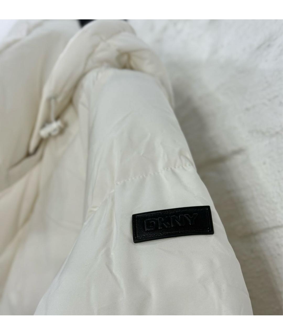 DKNY Белая полиэстеровая куртка, фото 5