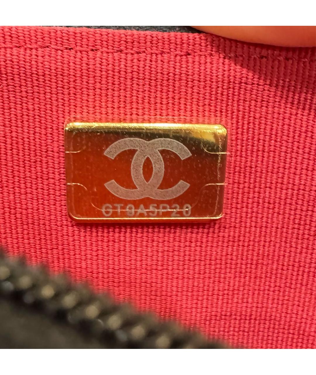 CHANEL Черная кожаная сумка через плечо, фото 4