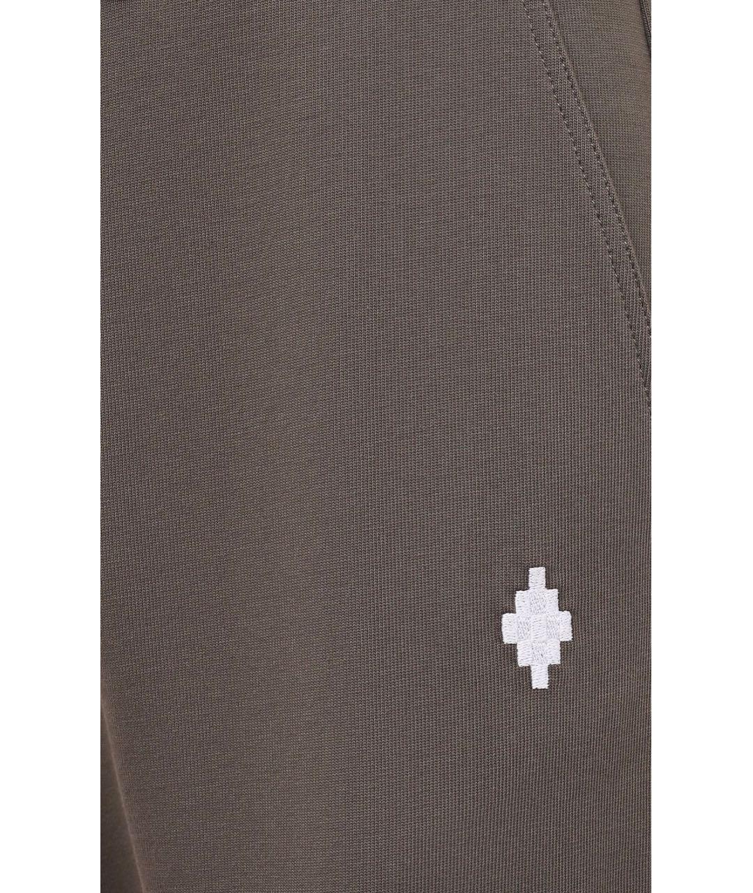 MARCELO BURLON Хаки хлопковые повседневные брюки, фото 8