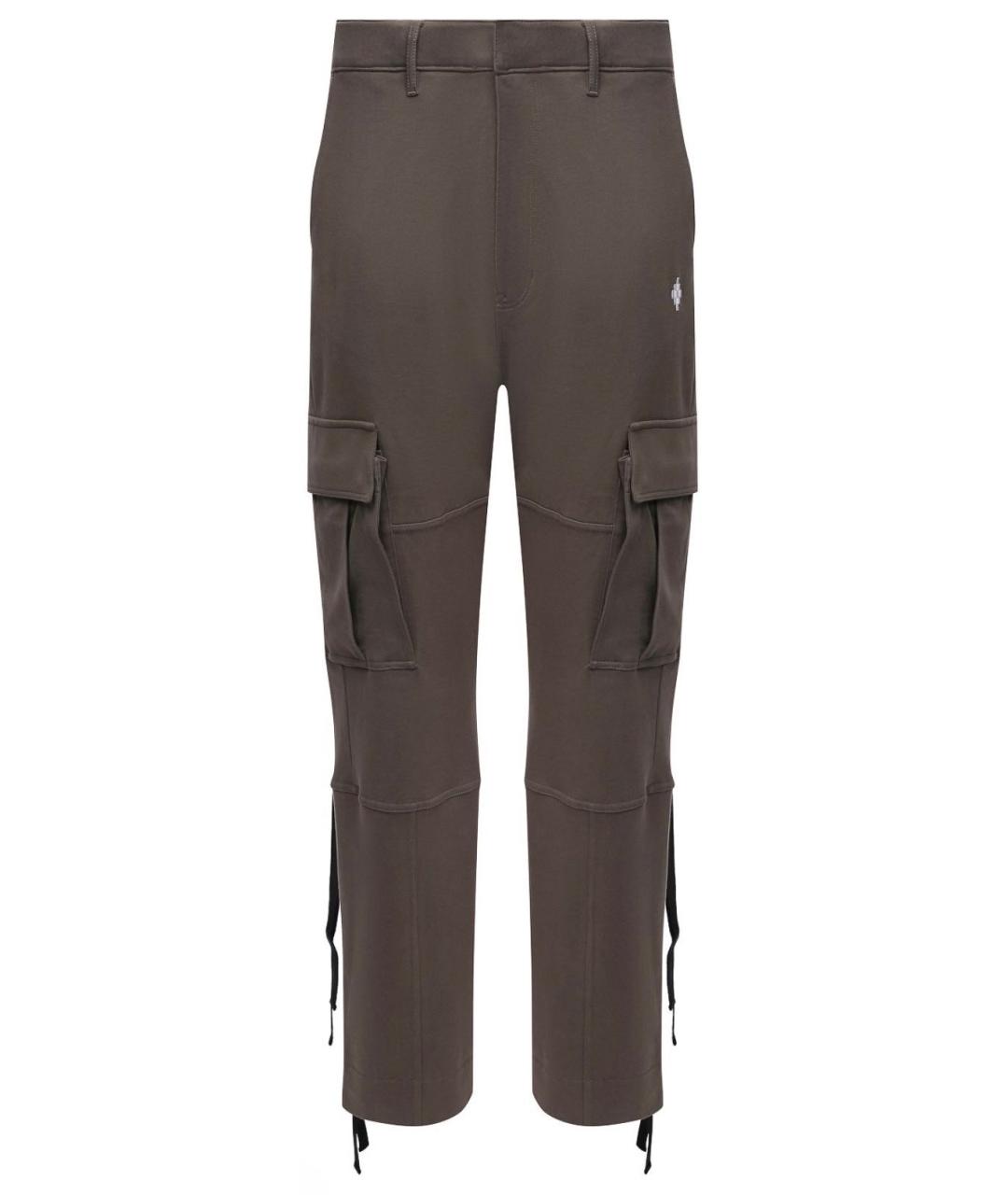 MARCELO BURLON Хаки хлопковые повседневные брюки, фото 1