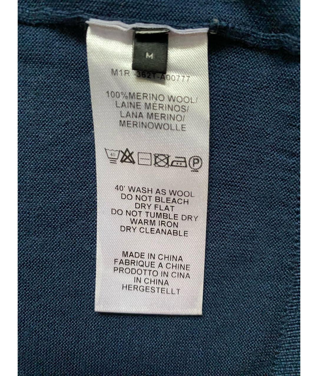 PAUL SMITH Синий шерстяной джемпер / свитер, фото 4