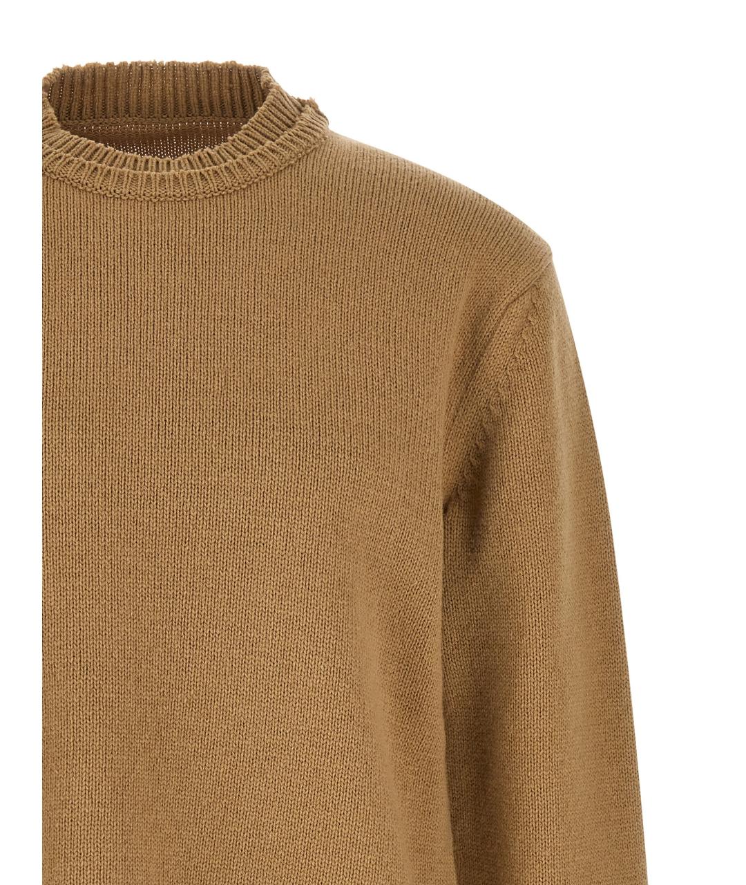 MAISON MARGIELA Бежевый шерстяной джемпер / свитер, фото 3