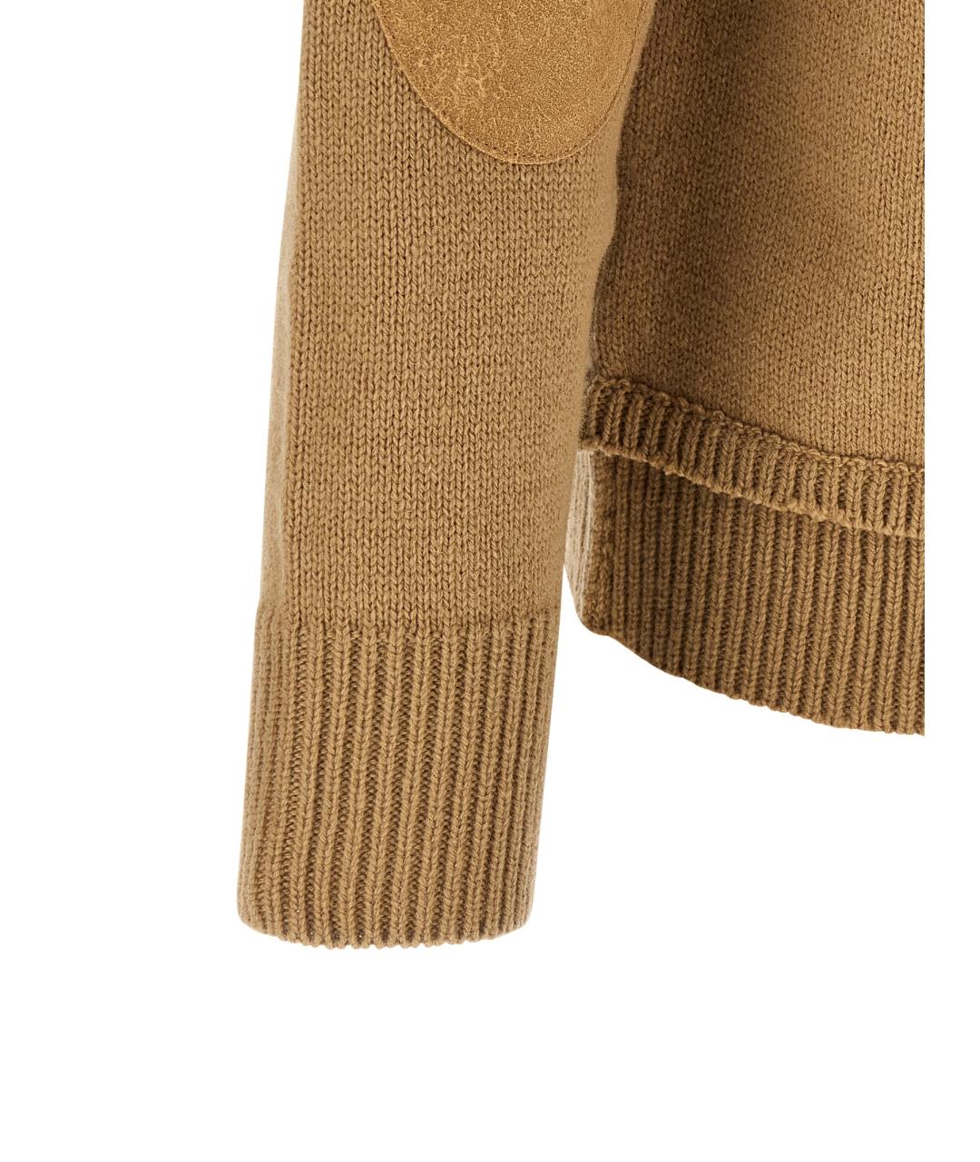 MAISON MARGIELA Бежевый шерстяной джемпер / свитер, фото 4