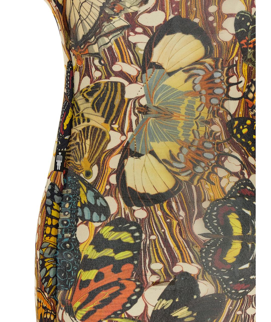 JEAN PAUL GAULTIER Мульти полиамидовое коктейльное платье, фото 4