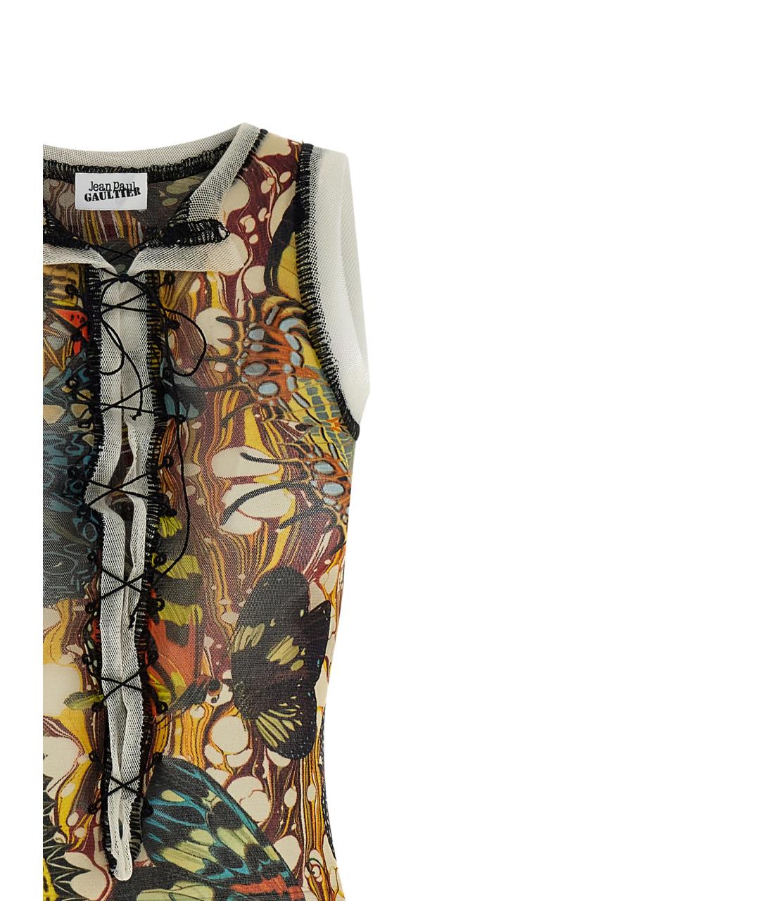 JEAN PAUL GAULTIER Мульти полиамидовое коктейльное платье, фото 3