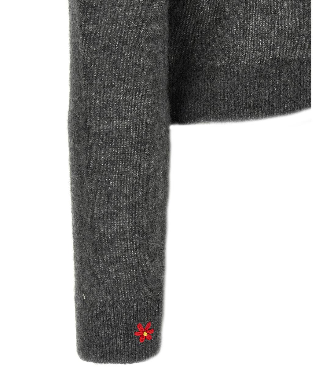 TORY BURCH Серый кашемировый кардиган, фото 4