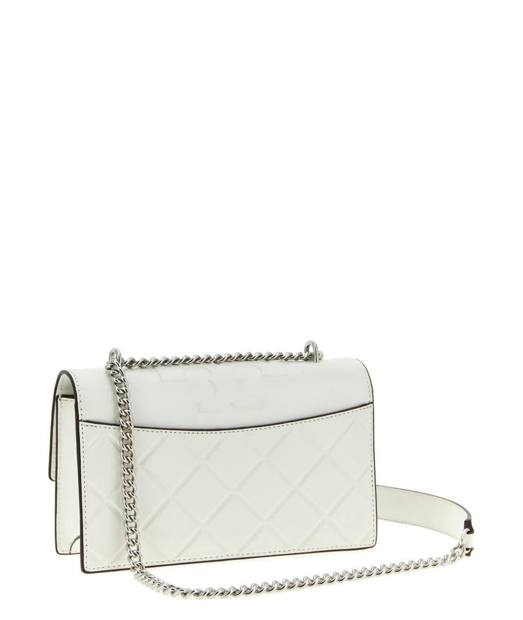TORY BURCH Белая кожаная сумка через плечо, фото 2