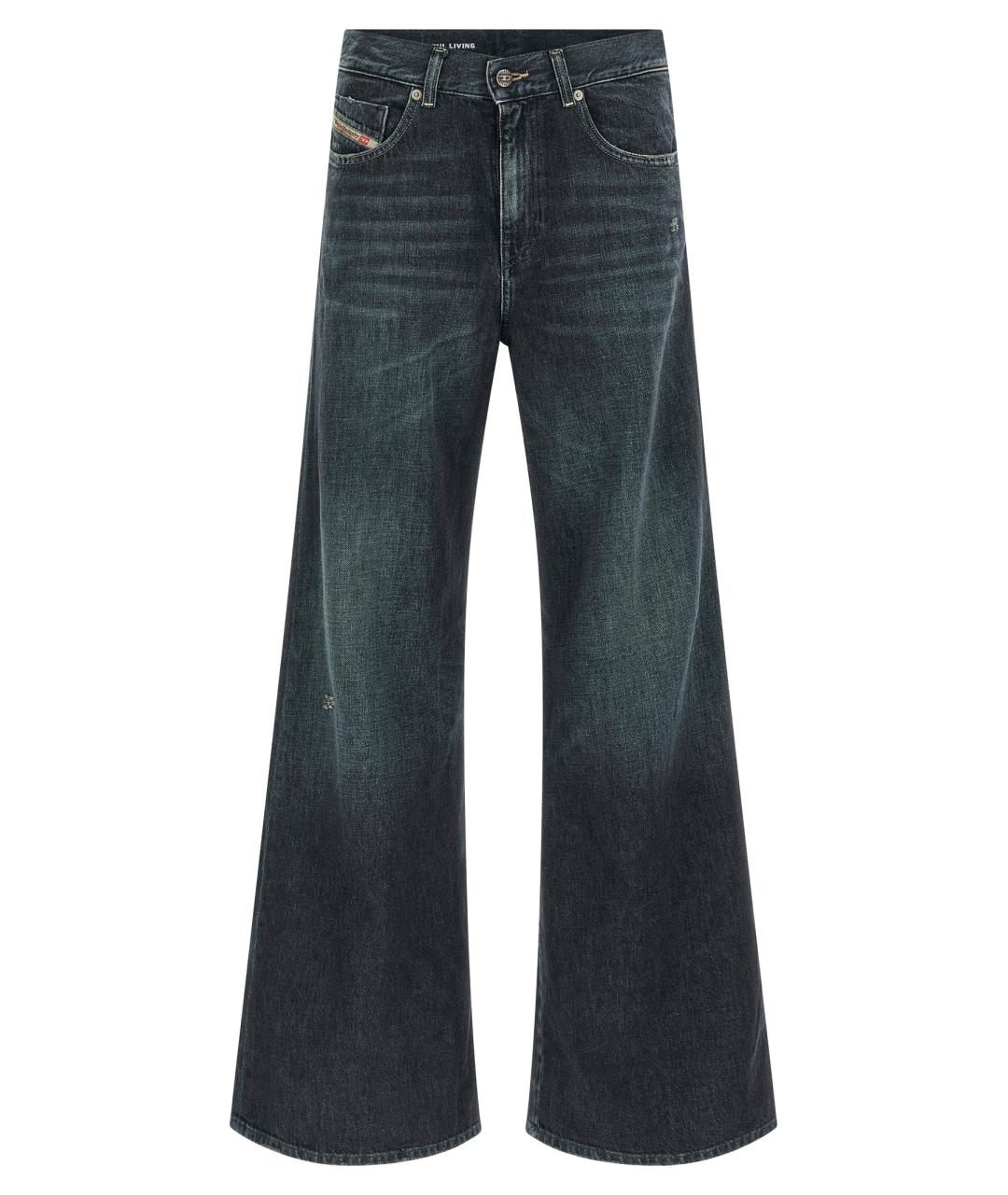 DIESEL Синие хлопковые прямые джинсы, фото 1