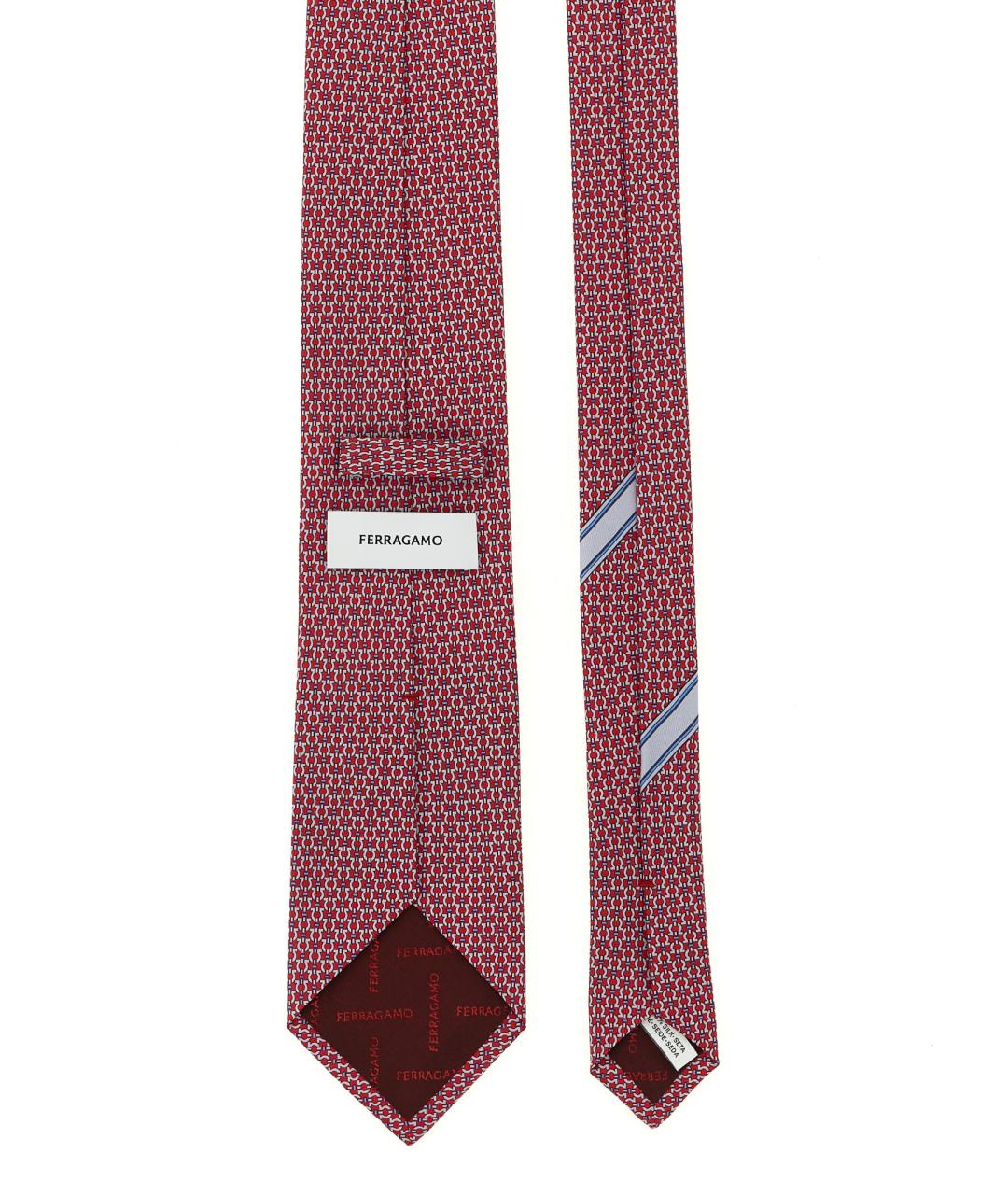 FERRAGAMO Розовый шелковый галстук, фото 2