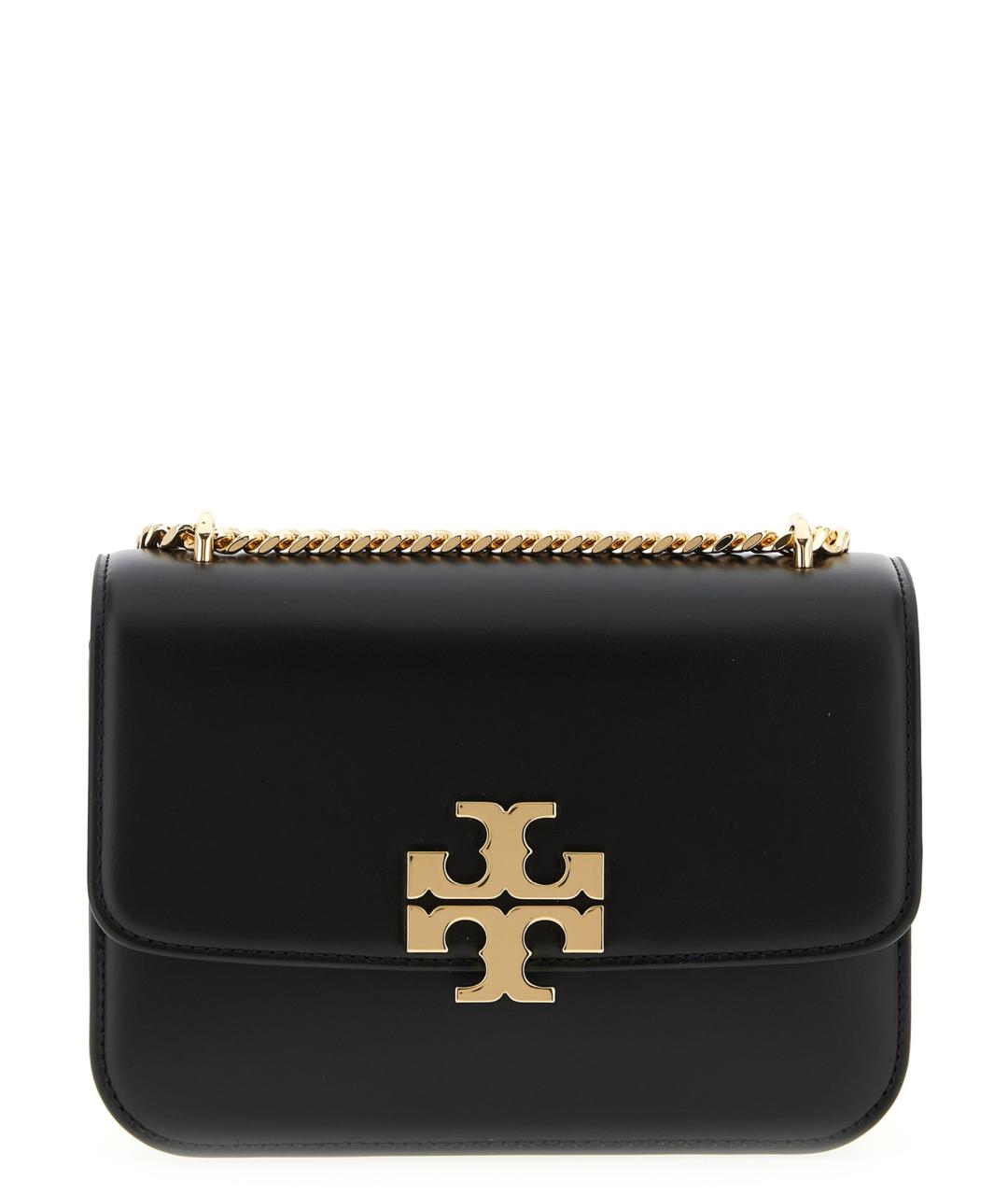 TORY BURCH Черная кожаная сумка через плечо, фото 1