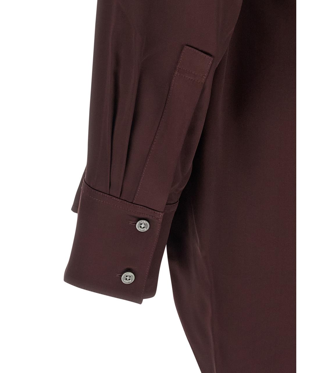 TORY BURCH Бордовая вискозная блузы, фото 4