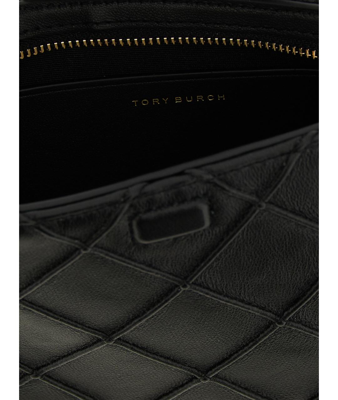 TORY BURCH Черный кожаный кошелек, фото 4