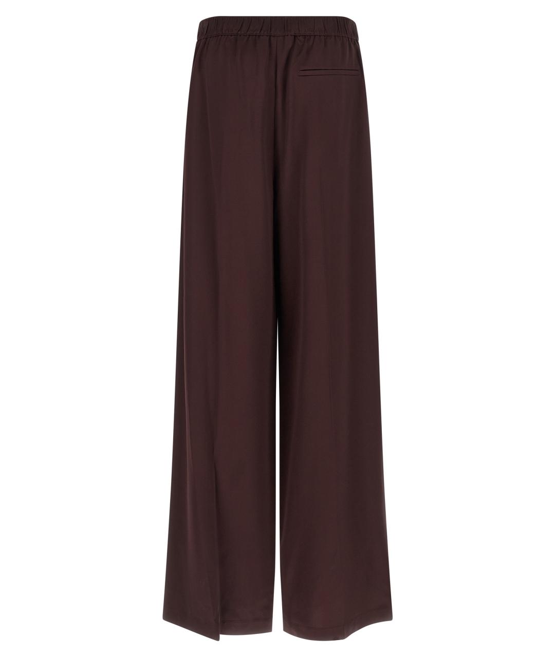 TORY BURCH Бордовые вискозные прямые брюки, фото 2