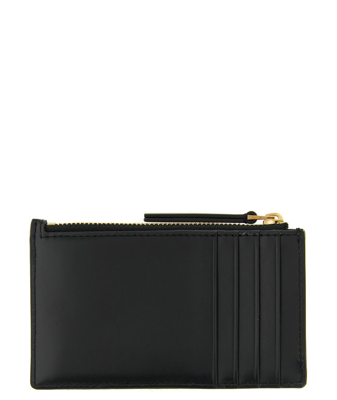 TORY BURCH Черный кожаный кардхолдер, фото 2