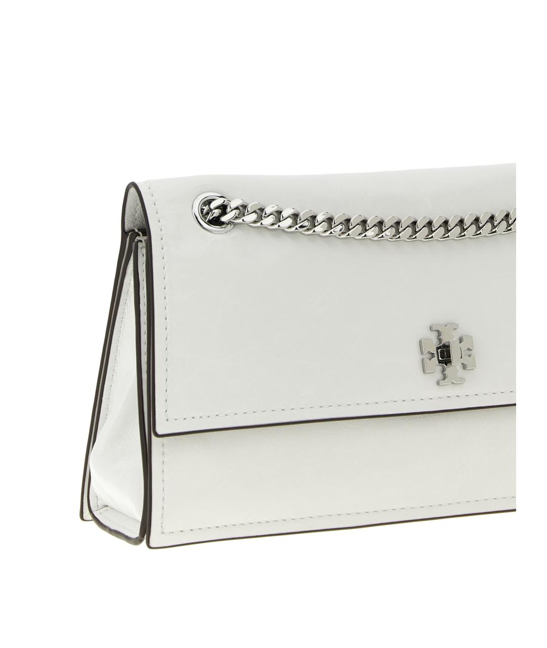 TORY BURCH Белая кожаная сумка через плечо, фото 3