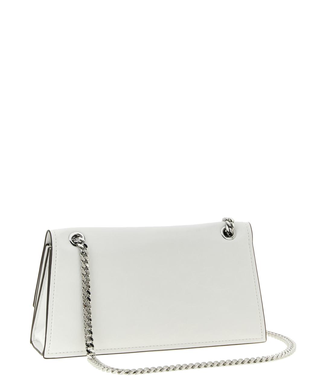 TORY BURCH Белая кожаная сумка через плечо, фото 2