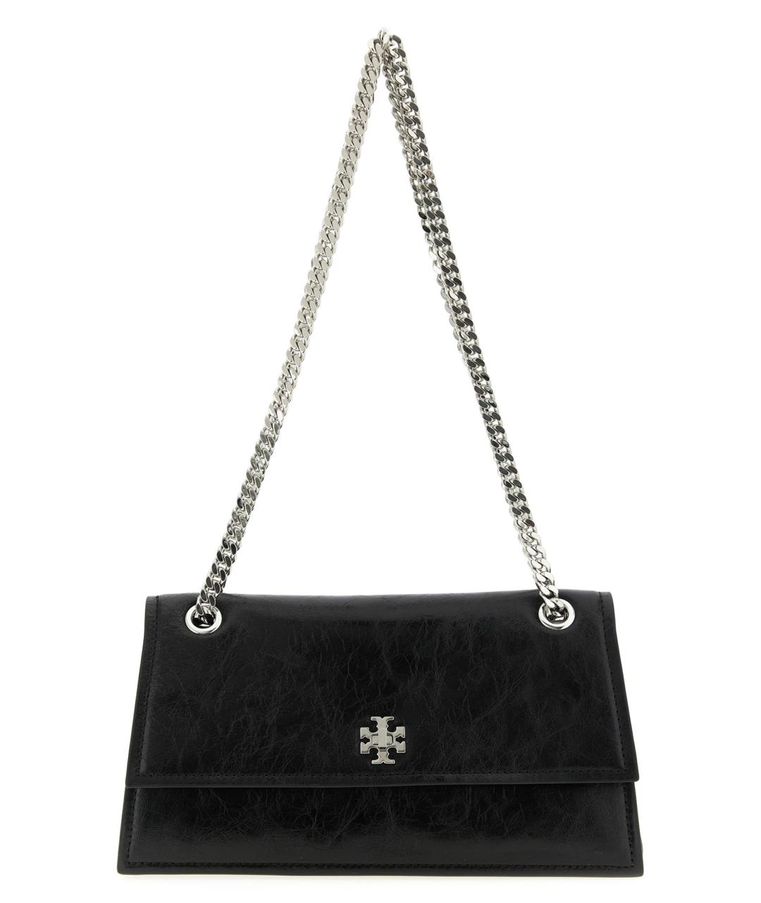 TORY BURCH Черная кожаная сумка через плечо, фото 1