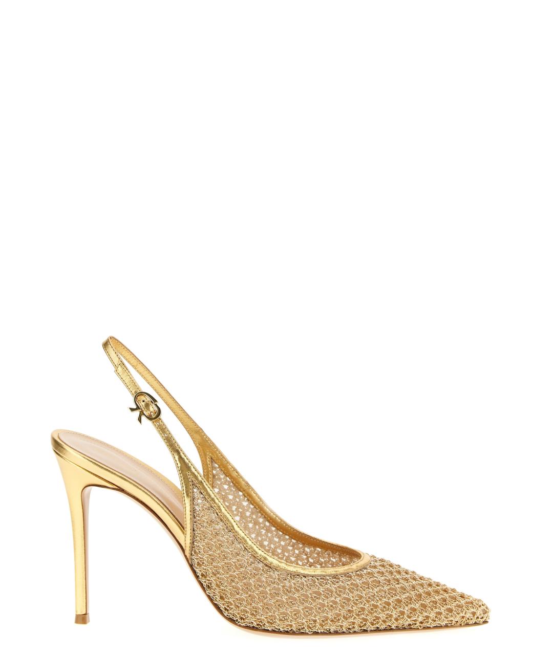GIANVITO ROSSI Золотые туфли, фото 1