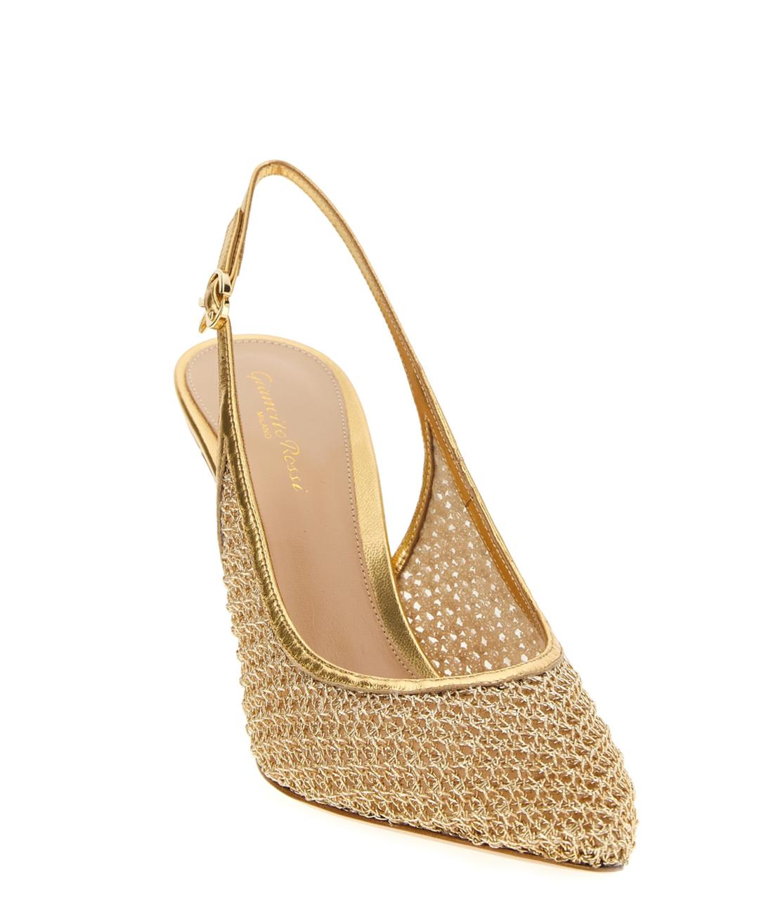 GIANVITO ROSSI Золотые туфли, фото 2