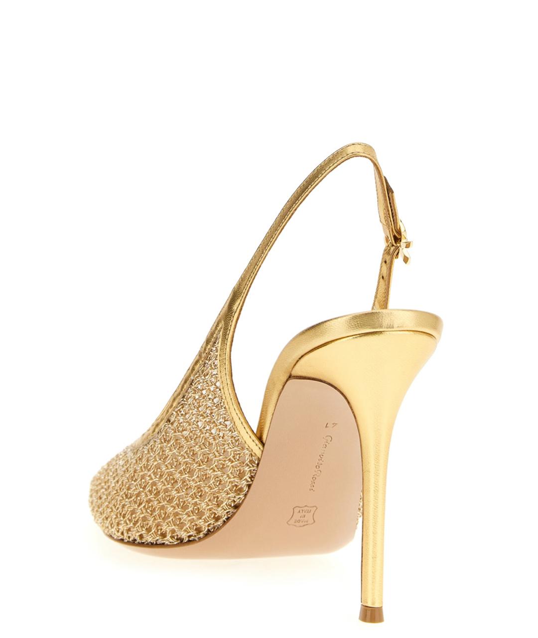 GIANVITO ROSSI Золотые туфли, фото 3