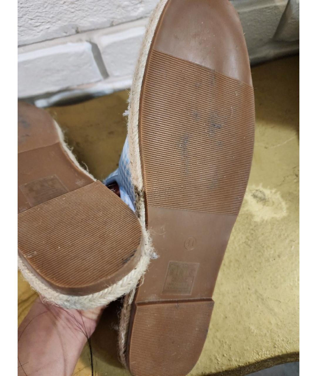 TWIN-SET Голубые текстильные эспадрильи, фото 3