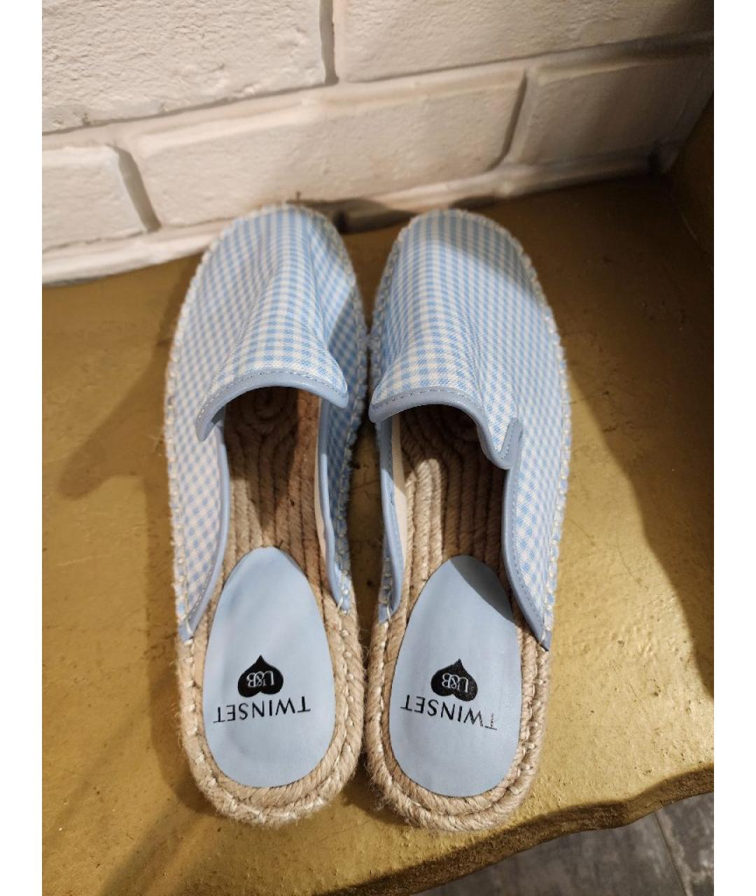 TWIN-SET Голубые текстильные эспадрильи, фото 2