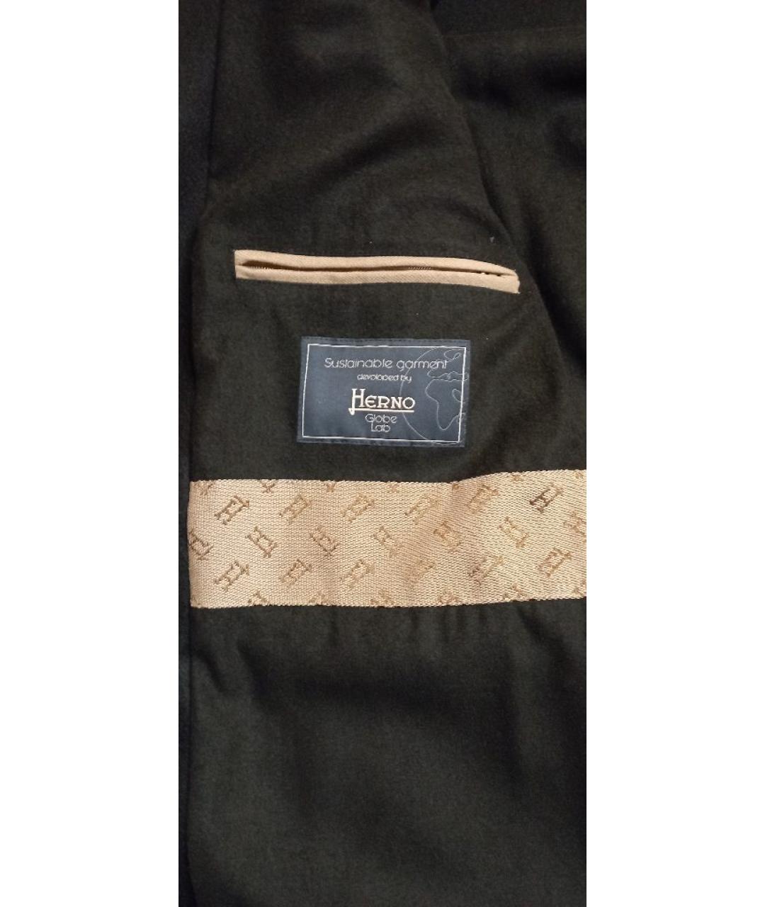 HERNO Черная шерстяная куртка, фото 6