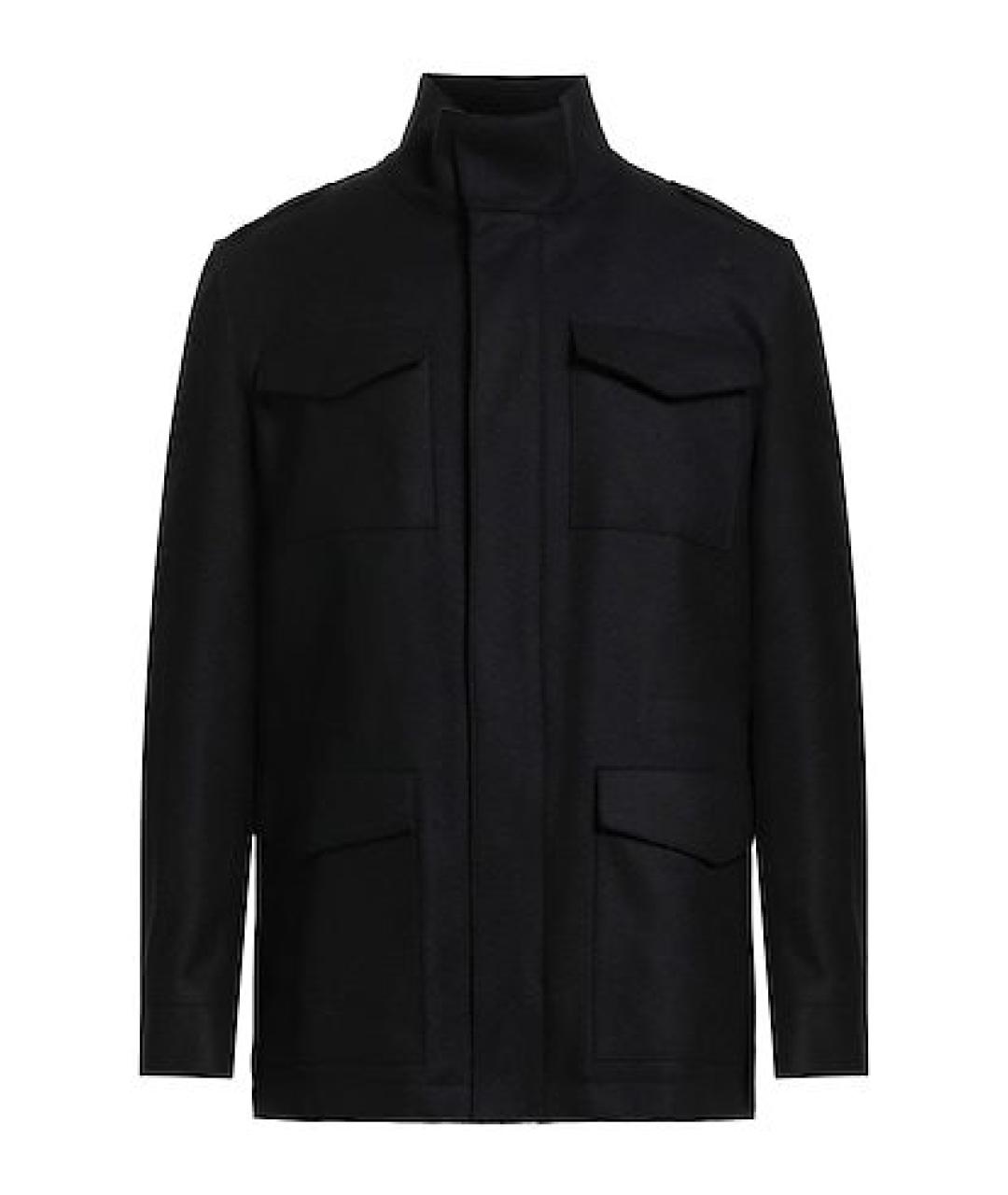 HERNO Черная шерстяная куртка, фото 1