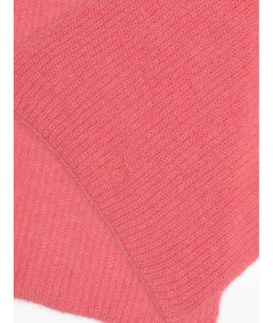 PINKO Розовый шерстяной шарф, фото 3