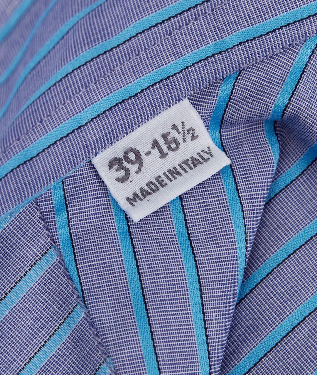 ZILLI Голубая хлопковая кэжуал рубашка, фото 4