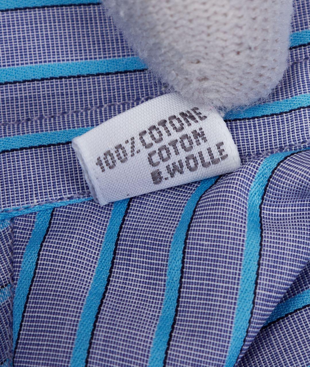 ZILLI Голубая хлопковая кэжуал рубашка, фото 5