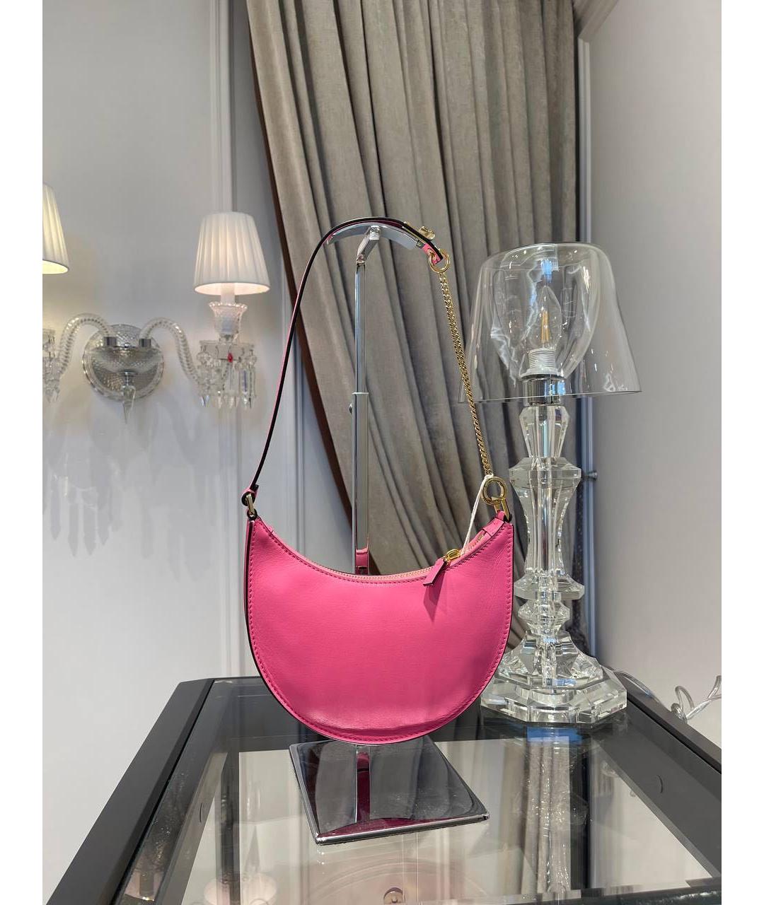 VALENTINO Розовая сумка с короткими ручками, фото 3