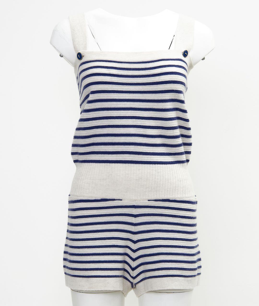 CHANEL Белый кашемировый комбинезон, фото 6