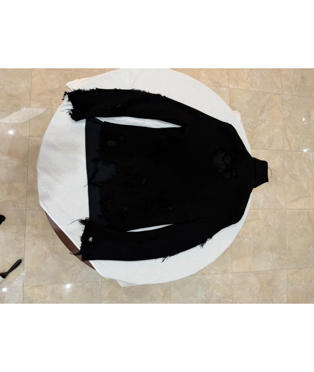 BALENCIAGA Черный хлопковый джемпер / свитер, фото 5