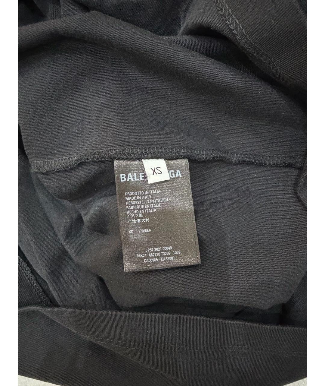 BALENCIAGA Черный хлопковый джемпер / свитер, фото 7