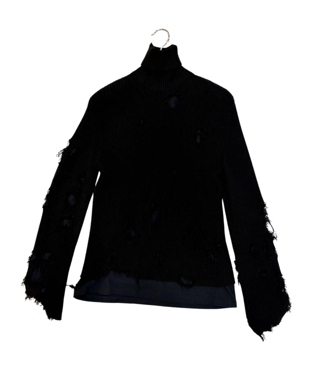 BALENCIAGA Черный хлопковый джемпер / свитер, фото 10