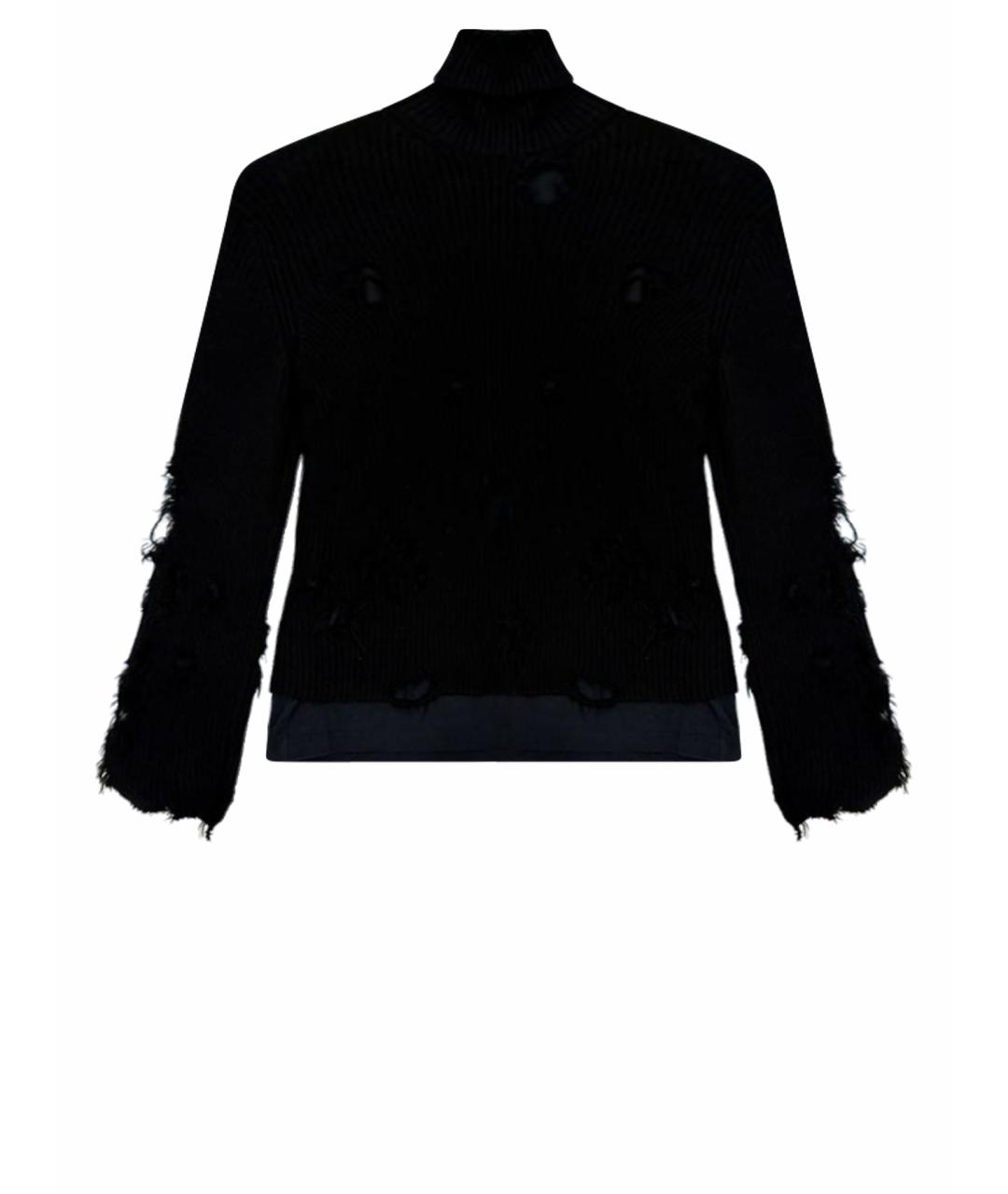 BALENCIAGA Черный хлопковый джемпер / свитер, фото 1