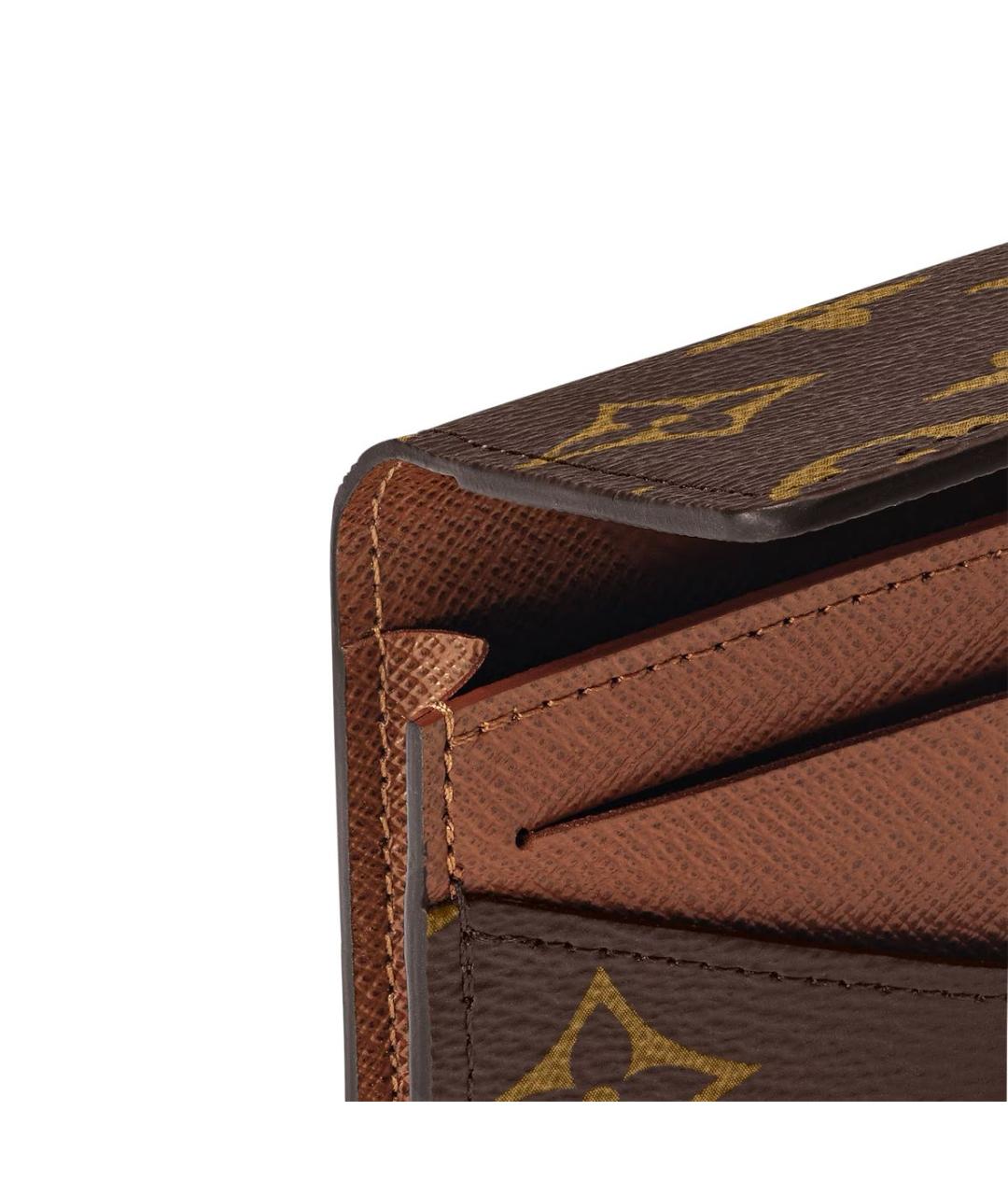 LOUIS VUITTON Коричневый кошелек, фото 5