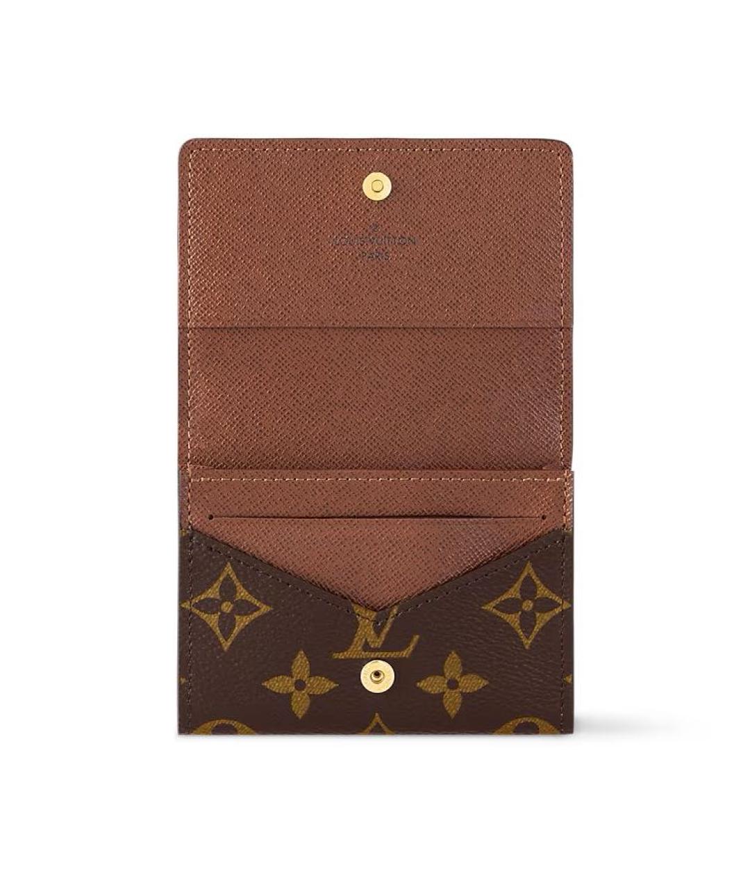 LOUIS VUITTON Коричневый кошелек, фото 4
