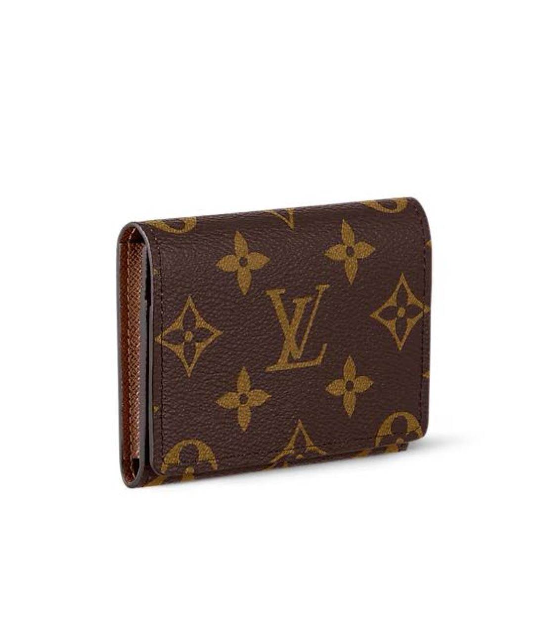 LOUIS VUITTON Коричневый кошелек, фото 3