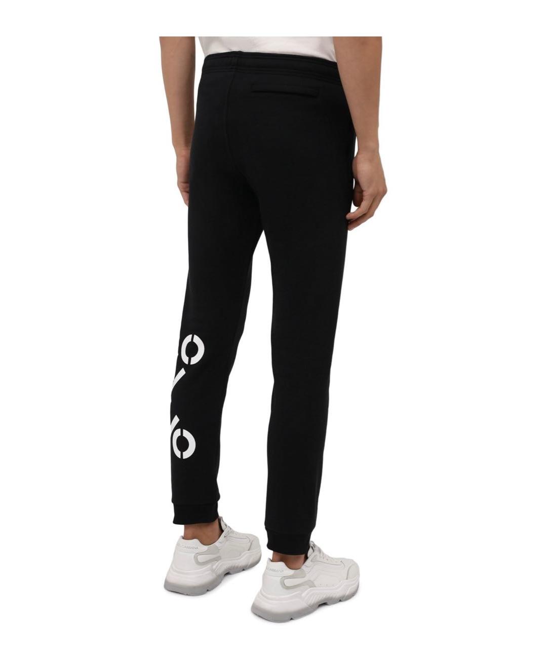 KENZO Черные хлопковые повседневные брюки, фото 4