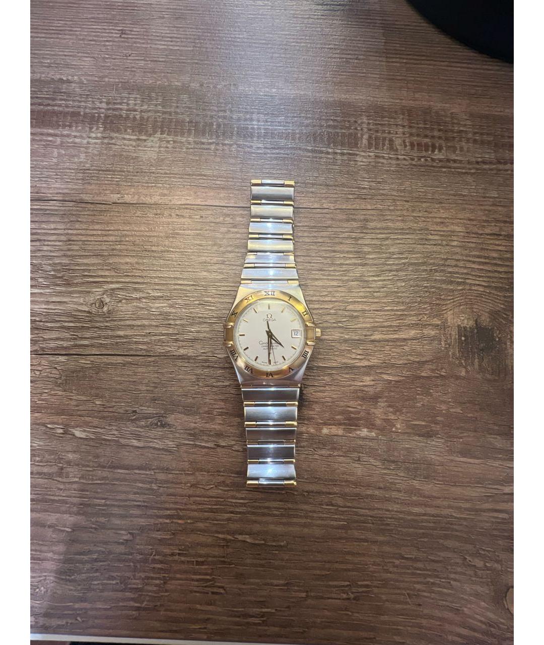 OMEGA Желтые металлические часы, фото 6