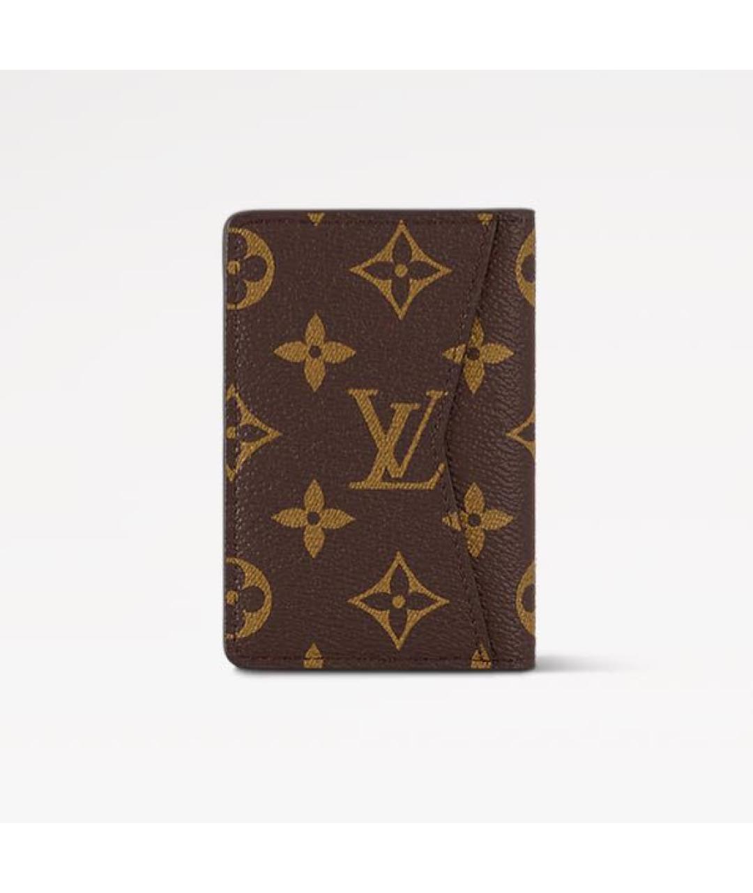 LOUIS VUITTON Коричневый кошелек, фото 6
