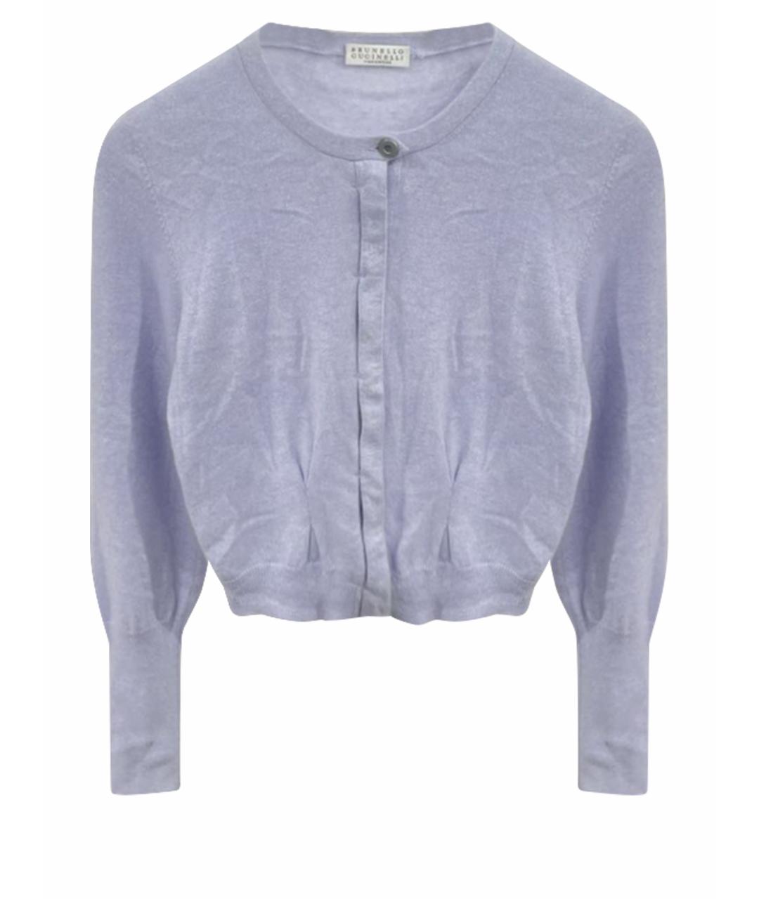 BRUNELLO CUCINELLI Голубой кашемировый кардиган, фото 1