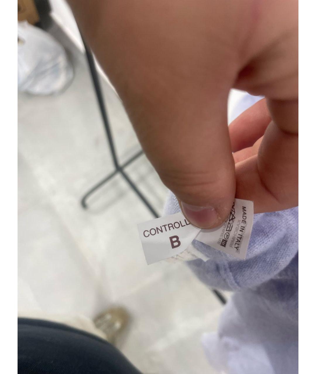 BRUNELLO CUCINELLI Голубой кашемировый кардиган, фото 5