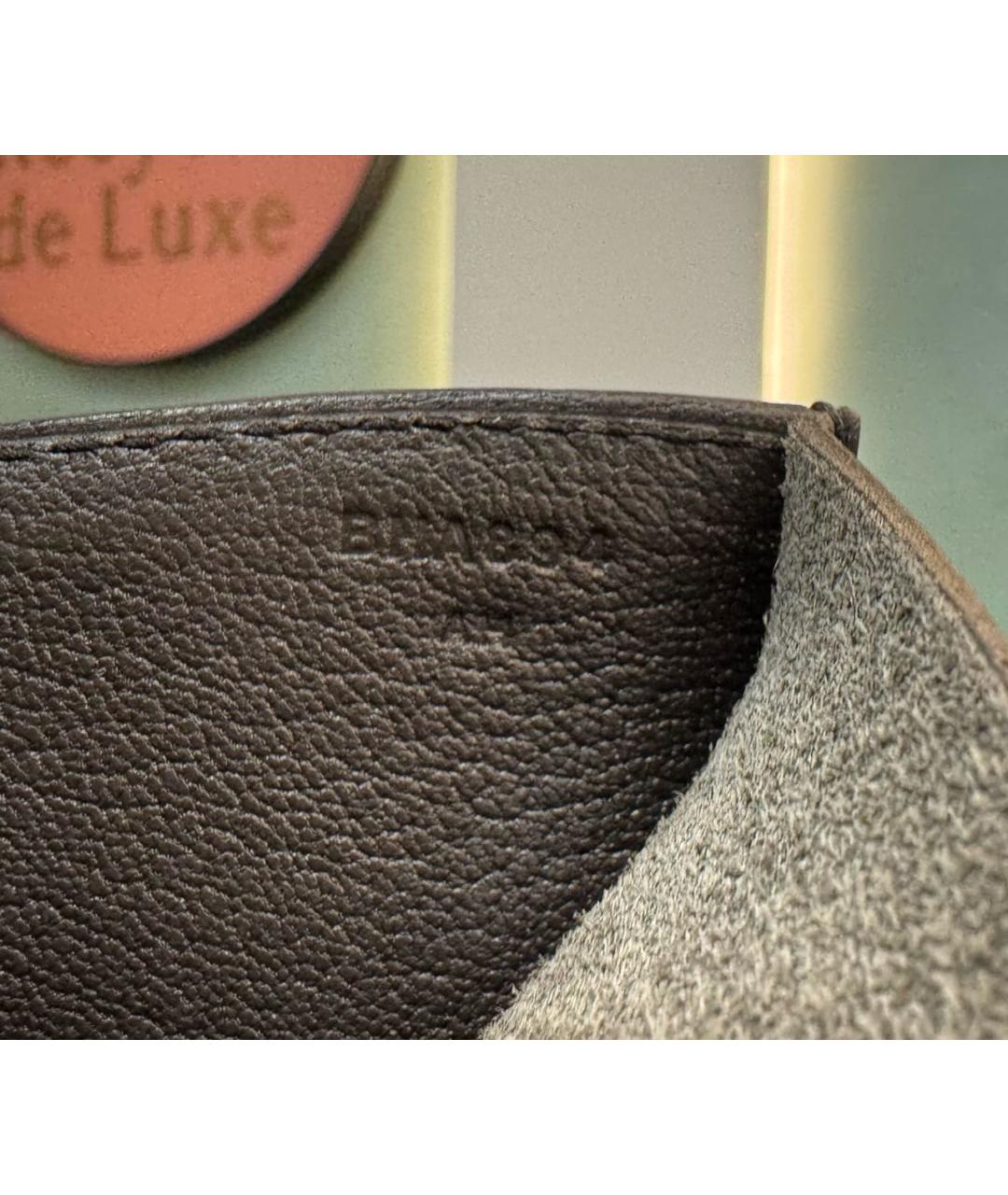 HERMES Черный кожаный портфель, фото 5